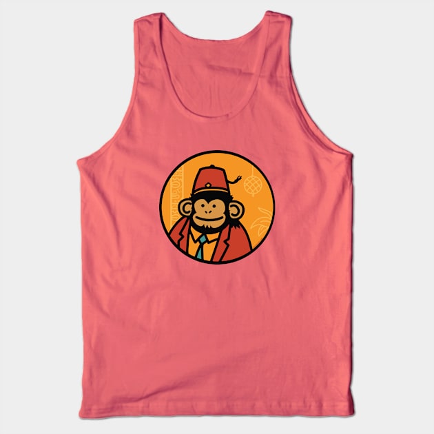 Sammy The Chimp Tank Top by zerostreet